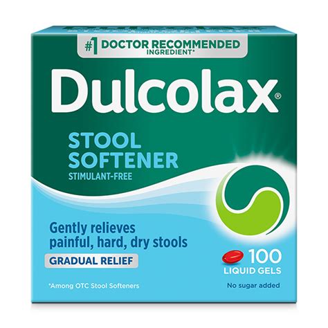 Buy Dulcolax Stool Softener Liquid Gel s, Gentle for Hard, Dry Stools ...