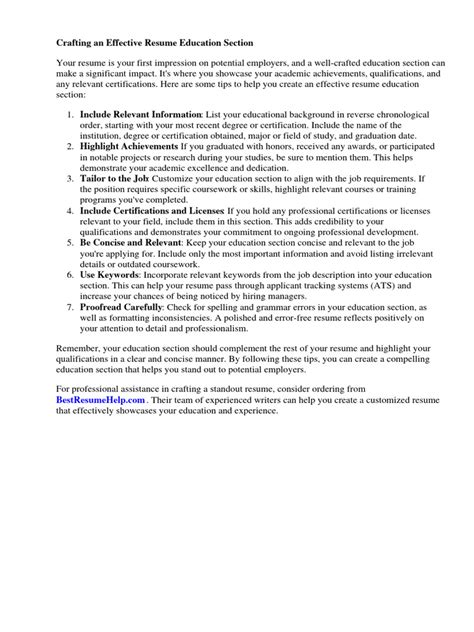 Image result for Job Application Education Section Example