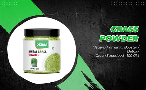 Buy OKRAA Wheat Grass Powder - 100gm / Immunity Booster/Detox/Natural ...