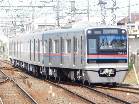 京成3000形3025編成 宗吾出場（2023/04/28） – 4号車の5号車寄り
