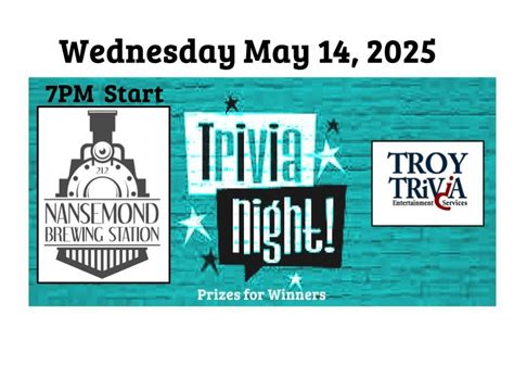 Nansemond Brewing Station - Trivia Night, Nansemond Brewing Station ...