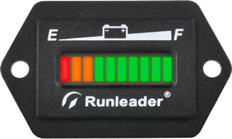 Buy Runleader 48V Battery Fuel Gauge Meter,Battery Level Meter,Lead ...