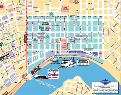 Vector Map Of The French Quarter