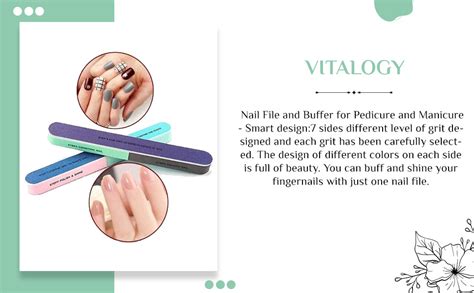 Vitalogy - Nail File and Buffer for Pedicure and Manicure - 7 Ways ...