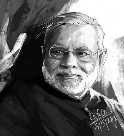 'गुस्‍से वाले हनुमान' बनाने वाले करण ने बनाई मोदी की पेंटिंग, लोगों ने ...