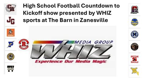 High School Football Countdown to Kickoff - WHIZ Sports, The Barn ...