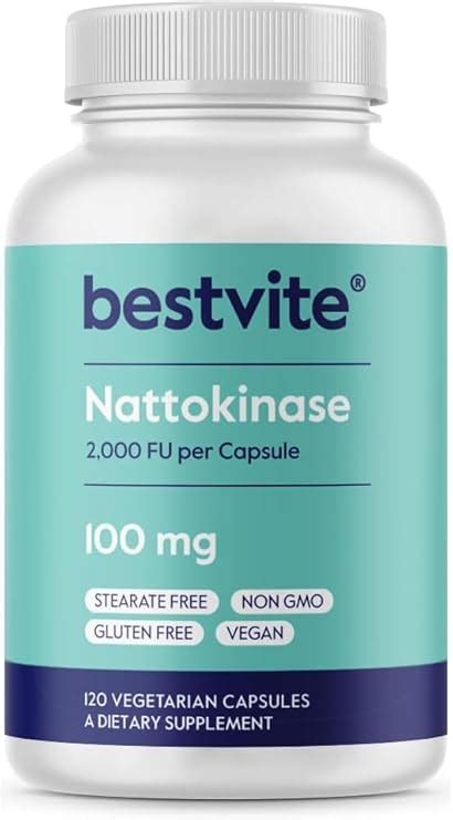 ATHINIKA NUTRITION NATTOKINASE 100MG (2000 FU) (120 VEGETARIAN CAPSULES ...