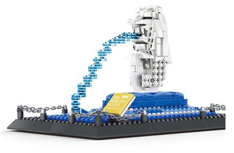 Buy Wange Building Block Toys Merlion-Singapore Model (503Pieces) The ...
