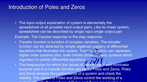SOLUTION: Poles and zeros of transfer functions - Studypool