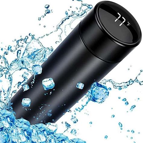 Geutejj Pack of 1 Smart Bottle with LED Temperature Display with Touch ...