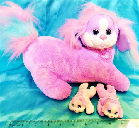 PUPPY SURPRISE - PURPLE w/ 2 BABIES Puppies Dog Mom Mother Plush Animal