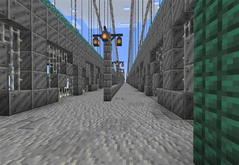 Image result for Cable Bridge Minecraft