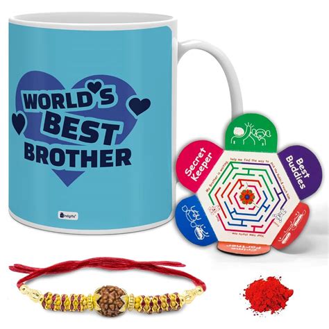 Buy Indigifts Raksha Bandhan Gifts for Brother World's Best Bro Quote ...