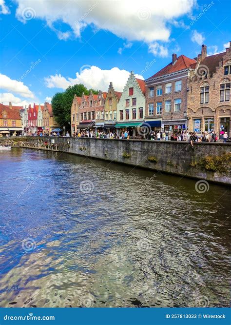 Brugge, Bruges in Belgium, Water Channel, Canal Editorial Stock Photo ...