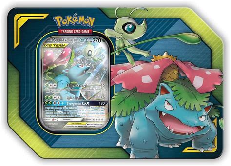 Buy Pokemon Tag Team Tin Celebi & Venusaur-GX- TCG: Sun & Moon Box- 4 ...