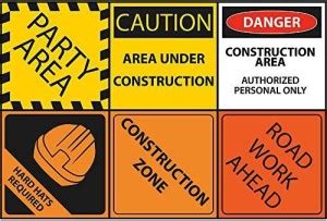Blue Orchards 18 Construction Party 12" Mini Posters, Construction ...