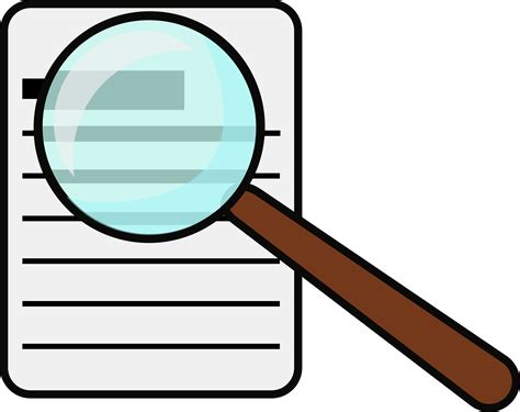 Clipart - magnifying glass