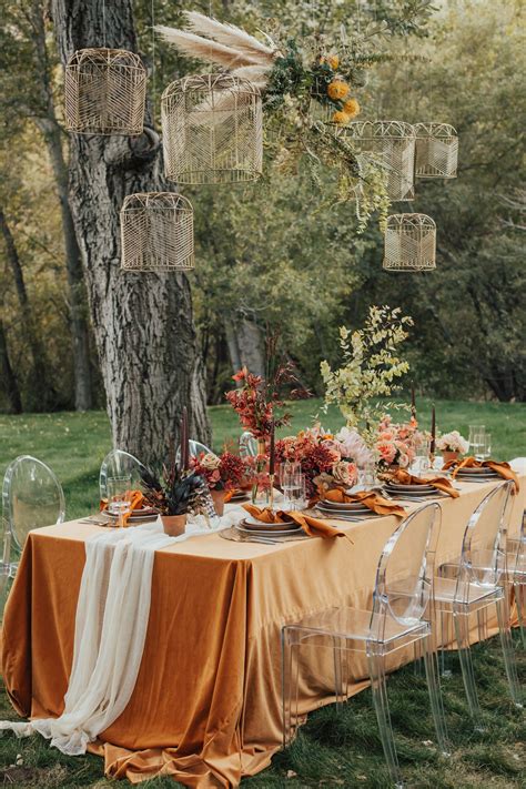 fall wedding tablescapes