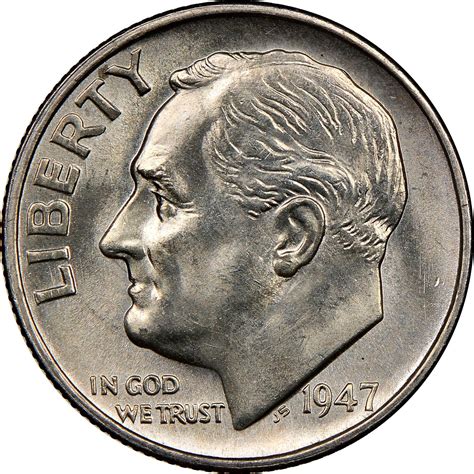 1947 S/D Roosevelt Dime Prices | Ungraded, NGC, PCGS Values