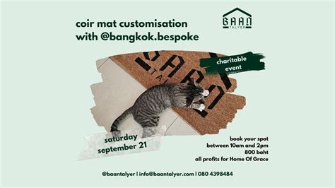 coir mat customisation with @bangkok.bespoke, 108/15 Soi Sukhumvit 38 ...