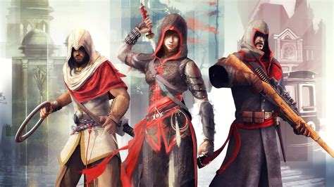 Download Assassin's Creed Characters Lineup Wallpaper | Wallpapers.com