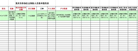 重庆社保人员增加表怎么填 重庆社保增加表-全球五金网
