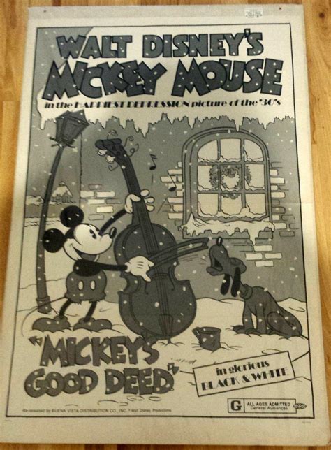 Mickey's Good Deed (Mickey Mouse) 1974R 1-Sheet Poster 27x41 Disney ...