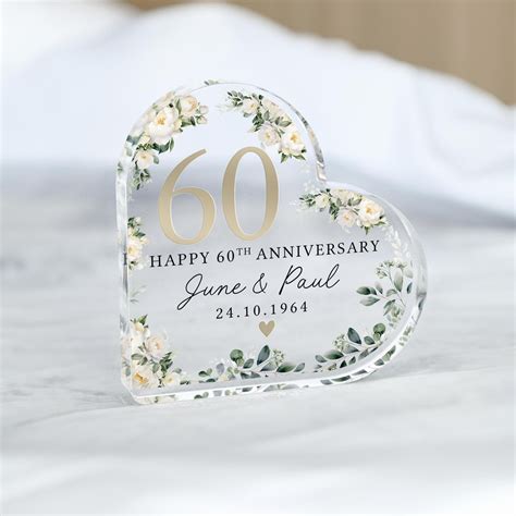 60th Anniversary Plaques Diamond Wedding 60th Anniversary Word Art