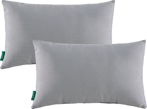 Indoor Outdoor Lumbar Pillows,Waterproof Outdoor Pillows Set of 2 for ...