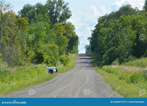 Police Car Hiding on a Country Road Stock Image - Image of lane, hiding ...