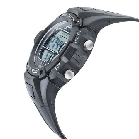 Buy Online SF Digital Dial Black PU Strap Watch for Men - nu77111pp02 ...