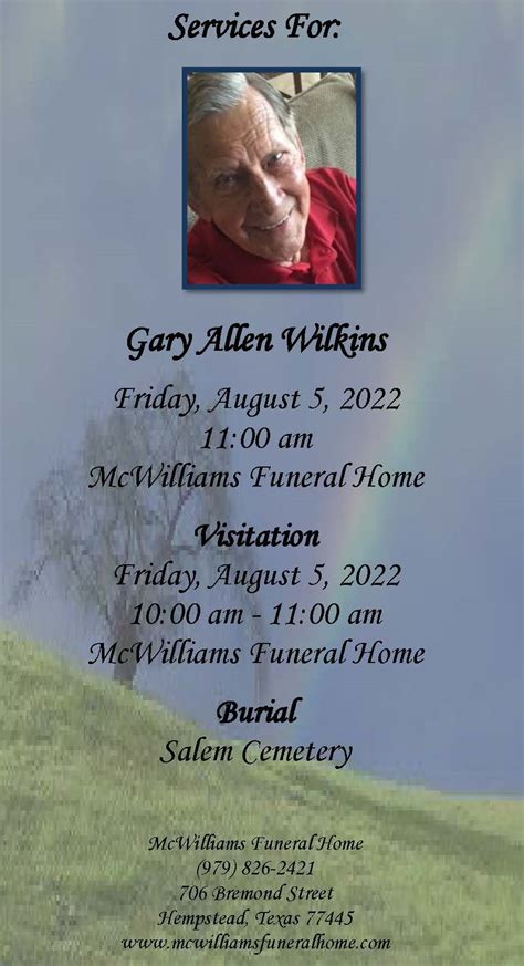 Service Information - McWilliams Funeral Home