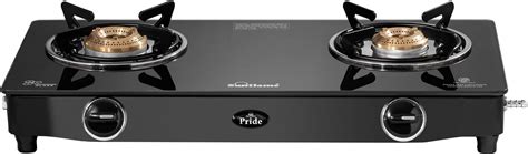 Prestige Magic plus Toughened Glass-Top 2 Brass Burner LPG Gas Stove ...