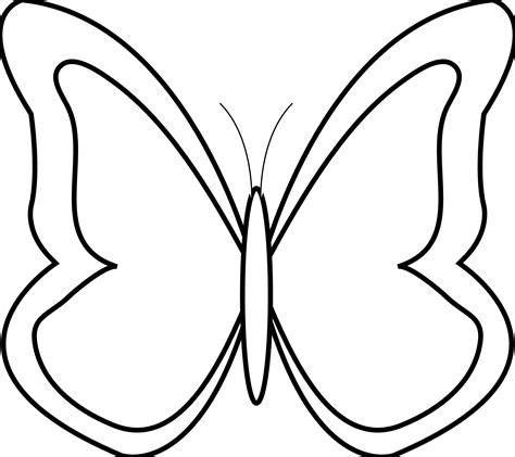 Butterfly Outline Clipart - Cliparts.co