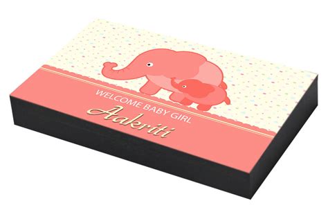 Baby Girl Birth Announcement Gift Idea. – CHOCOCRAFT