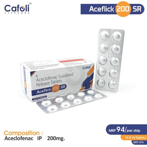 Aceflick TH8 Tablet (Aceclofenac 100mg + Thiocolchicoside 8mg)