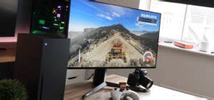 front view of a monitor displaying a menu from the Xbox app on Windows PC