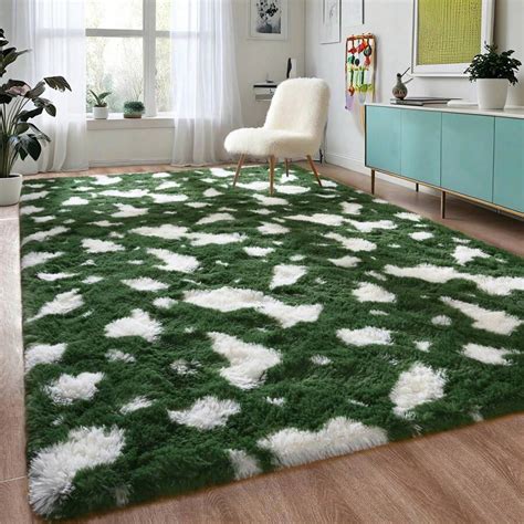 Shaggy Area Rug Soft Rug For Living Room, Plush High Pile Indoor Rug ...