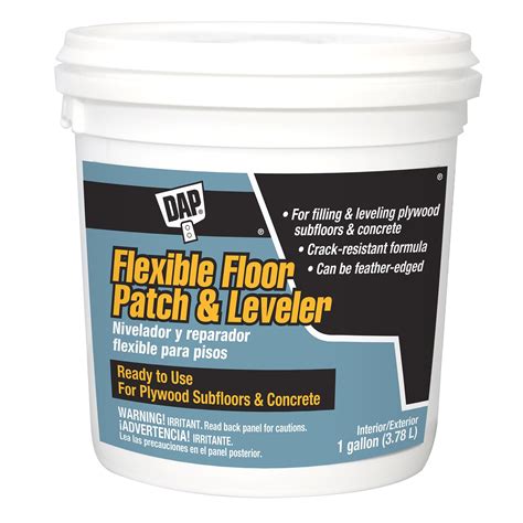 DAP Flexible floor patch and leveler 128-oz Gray Patching Compound ...