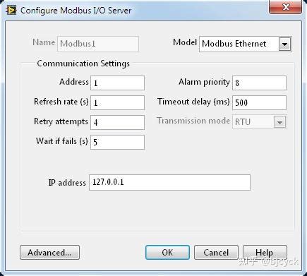 Modbus Setup LabVIEW 的图像结果