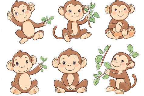 Cute Cartoon Illustration Of Multiple Poses | Premium AI-generated vector