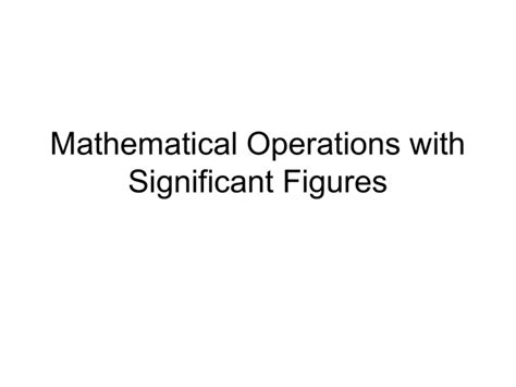 Image result for Significant Figures Multiple Operations