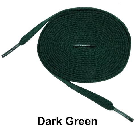 Dark Green Flat Athletic Sneaker 27 36 45 54 63 Inch Shoelaces ...