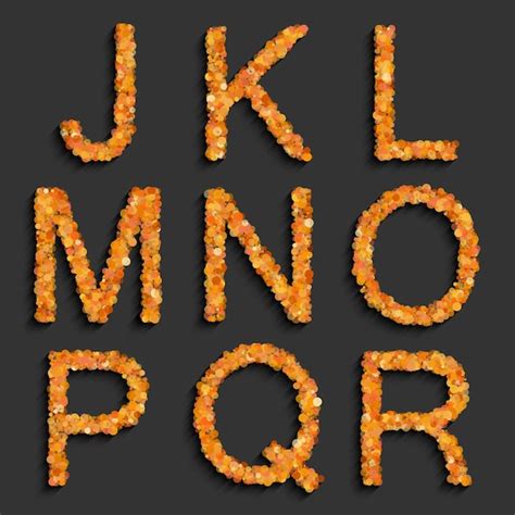 Vectoralfabet set met cirkels vorm Font collecties | Gratis Vector