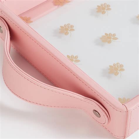 Buy Heritage Renew Pink Printed Rectangular Wooden Serving Tray ...