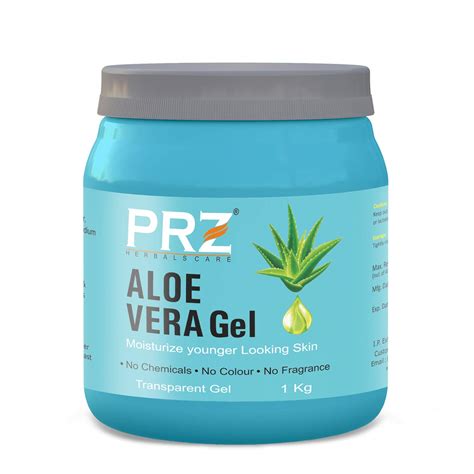 PRZ 100% Pure Natural ALOE VERA GEL Transparent (1KG) For Body & Face ...