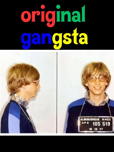 Original Gangsta Bill Gates Mugshot - Etsy