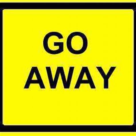 Go away sign stock photo. Image of mean, home, away, rusty - 6897048
