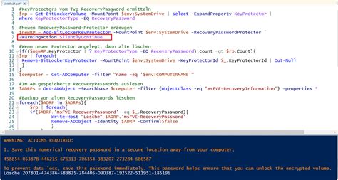Image result for BitLocker Recovery Keys Using PowerShell