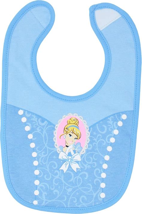 Buy Disney Princess Girls 5 Pack Bibs Belle Cinderella Snow White Ariel ...